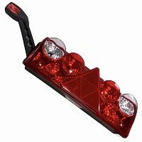 Фонарь задний левый с габаритом+рог разъем 7-pin ASS2 Europoint II Schmitz Hahlin | ТопДизель