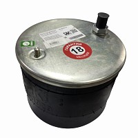 Пневмоподушка со стаканом высота 140 диаметр 259 1 шпилька M24x1,5/M16x1,5 1 шпилька-штуцер M12 поршень шпилька D15x30 Renault Kerax/Premium S&K | ТопДизель