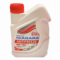 Антифриз G12+ (карбоксилатный) готовый 1kg красный Niagara | ТопДизель