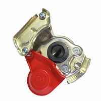 Головка соединительная красная M22x1.5 без клапана на прицеп Mercedes Benz/MAN/Iveco/Scania/DAF/BPW Febi | ТопДизель