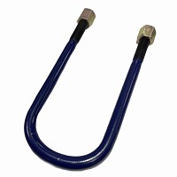 Стремянка рессоры с гайками плоская сверху 128/152xM24x3x320-U BPW/ROR Stellox | ТопДизель