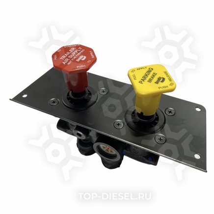 800529 Кран стояночного тормоза красный+желтый International/Freightliner Bendix купить