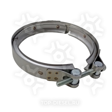 050489 Хомут трубы глушителя к турбине Volvo нержавейка Sampa купить рис.2
